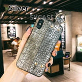 SYCASE New Crocodile grain Shell For OPPO A3 A5 A57 A59 A79 A83 R11 R11s R15 Dream R17 Pro Case Wrist strap Bracket Cover Women
