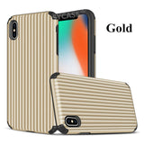 SYCASE New Luxury Suitcase case Style Phone case For iPhone X XS Max XR 6 6S 7 8 Plus Case Anti-knock armor man phone Cover
