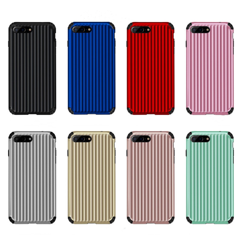SYCASE New Luxury Suitcase case Style Phone case For iPhone X XS Max XR 6 6S 7 8 Plus Case Anti-knock armor man phone Cover