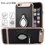 SYCASE New Maple leaf Business Man's shell For iPhone 6 6s Plus 7 8 plus X Xr Xs Max Case Bracket Ring magnetic Anti-knock Cover