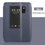 SYCASE New Smart flip window protection leather case For Huawei Mate 20 X PRO Lite phonecase anti-fall Business ultra-thin cover
