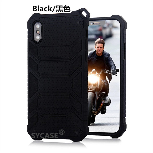 SYCASE New Spider-Man Armor Men's Shell For iPhone 6 6s Plus 7 8 plus X xs Xr Xs Max Case All-inclusive Drop Protector Cover Ms