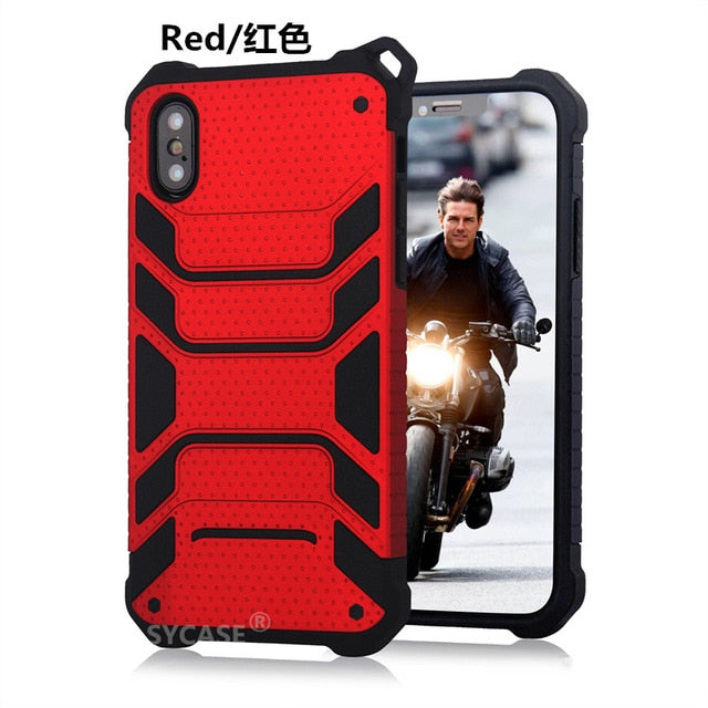 SYCASE New Spider-Man Armor Men's Shell For iPhone 6 6s Plus 7 8 plus X xs Xr Xs Max Case All-inclusive Drop Protector Cover Ms
