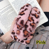 SYCASE New cute Leopard rabbit long ears bunny phone case For iPhone 6 6S 7 8 Plus X XR Xs Max case Hand warmer protective cover