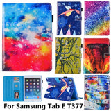 SYCASE Painted Tablet Holster For Samsung Tab E T377 8" Case Versatile Adjustable Bracket Card For SM Tab 8 inch Protect Cover