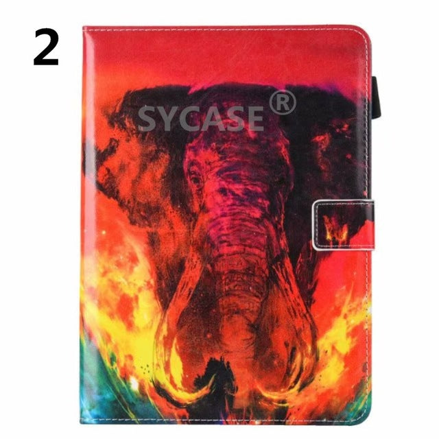 SYCASE Painted Tablet Holster For iPad 9.7" Air 2 Case Versatile Adjustable Bracket Card For Apple iPad6 9.7 inch Protect Cover