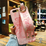 SYCASE Pink Panther Wrist Band Case For Huawei mate 9 10 pro P9 P10 Plus P20 Lite Plus phone case Half Packed Hard Cover
