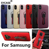 SYCASE Raytheon Multi-function bracket shell For Samsung J4 J6 Plus J8 J7 Prime J3 J5 J7 EU Case car magnetic Anti-knock Cover