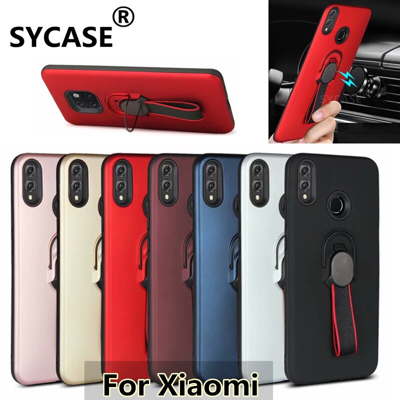 SYCASE Raytheon Multi-function bracket shell For Xiaomi 8 Mi PocoPhone F1 Case car magnetic Anti-knock For Xiaomi POCO F1 Cover