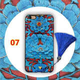SYCASE Retro China style For Samsung S8 S9 Plus Note8 Note9 phone case Phoenix Dragon Robe palace flower Emboss protector cover