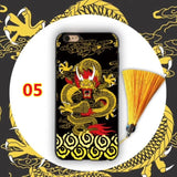 SYCASE Retro China style For Samsung S8 S9 Plus Note8 Note9 phone case Phoenix Dragon Robe palace flower Emboss protector cover