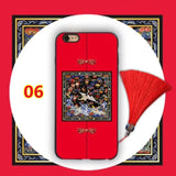 SYCASE Retro China style For Samsung S8 S9 Plus Note8 Note9 phone case Phoenix Dragon Robe palace flower Emboss protector cover