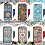 SYCASE Retro China style palace flower wear tassel hanging ornaments for Samsung S8 S9 Plus Note8 Note9 3D Embossed phone case