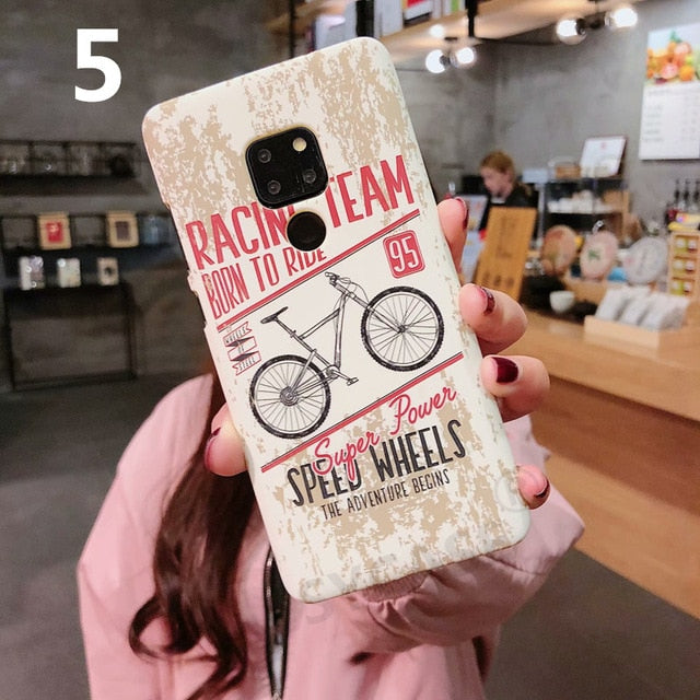 SYCASE Retro Luminous Scrub locomotive Man hard shell For Huawei Honor 7x 8x Honor 9 10 V10 Case all-inclusive Anti-fall Cover