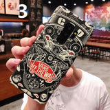 SYCASE Retro Luminous Scrub locomotive Man hard shell For Samsung S8 plus S9 Plus Note8 Note9 Case all-inclusive Anti-fall Cover