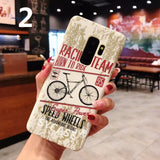 SYCASE Retro Luminous Scrub locomotive Man hard shell For Samsung S8 plus S9 Plus Note8 Note9 Case all-inclusive Anti-fall Cover