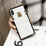 SYCASE Rhombic leather Shell For Samsung Galaxy S8 S9 S10 Plus S10Lite Note8 Note9 case Fashion square all-inclusive drop Cover