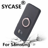 SYCASE Ring Holder Mobile Phone Case For Samsung S7 Edge S8 Plus S9 Plus Note 8 Note 9 Case Car Magnetic Protective Case