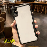 SYCASE Shockproof Case For iPhone X XR Xs Max Transparent Armor Case For iPhone 6 6S 7 8 Plus Skin Luxury Silicone Phone Case