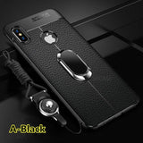 SYCASE Soft TPU Litchi pattern leather phone case For Huawei P30 P30PRO case Magnetic Car Holder Back cover