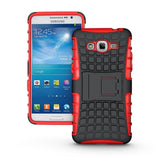 SYCASE Spider Man TPU Plastic 2 in 1 Stand Phones Case for Samsung Galaxy Grand Prime G530 Hard Shock Proof Back Cover
