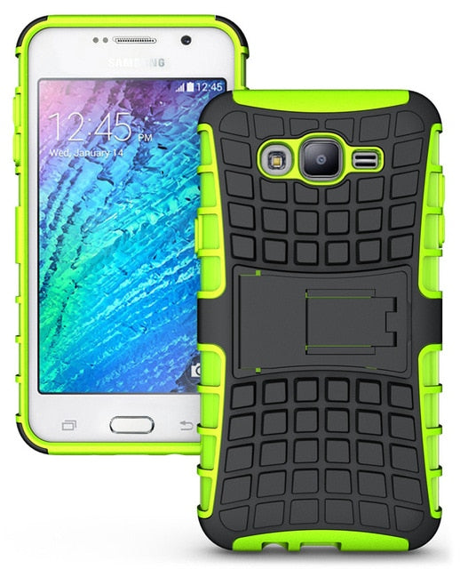 SYCASE Spider ManCASE  for Samsung J7 J5 J1 2015 TPU Plastic 2 in 1 Stand Case for Galaxy J1 J3 2016 Hard Shock Proof Back Cover