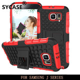 SYCASE Spider ManCASE  for Samsung J7 J5 J1 2015 TPU Plastic 2 in 1 Stand Case for Galaxy J1 J3 2016 Hard Shock Proof Back Cover