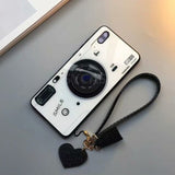SYCASE Stylish Retro Camera Glass Shell For Huawei Mate 20 Lite mate 20 Pro Mate 10Pro Case All Inclusive Anti-knock Cover Women