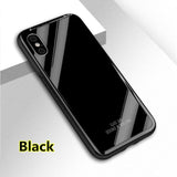 SYCASE Tempered Glass Case For Nokia X6 7 Plus 8 sirocco phone case Soft TPU Silicone Bumper Luxury Hard Back Cover case
