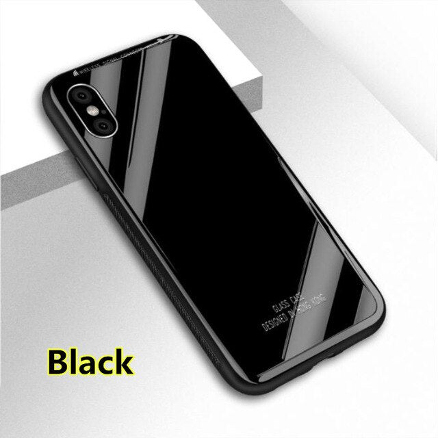 SYCASE Tempered Glass Phone Case For BBK VIVO Y93 case Soft TPU Silicone Bumper Luxury Hard Back Cover
