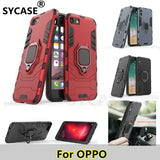 SYCASE armor case For OPPO R9 R9S R11 R11S Plus R15 Dream R17 PRO A39 A3S A5 F9 case with bracket ring iron man TPU+PC phonecase