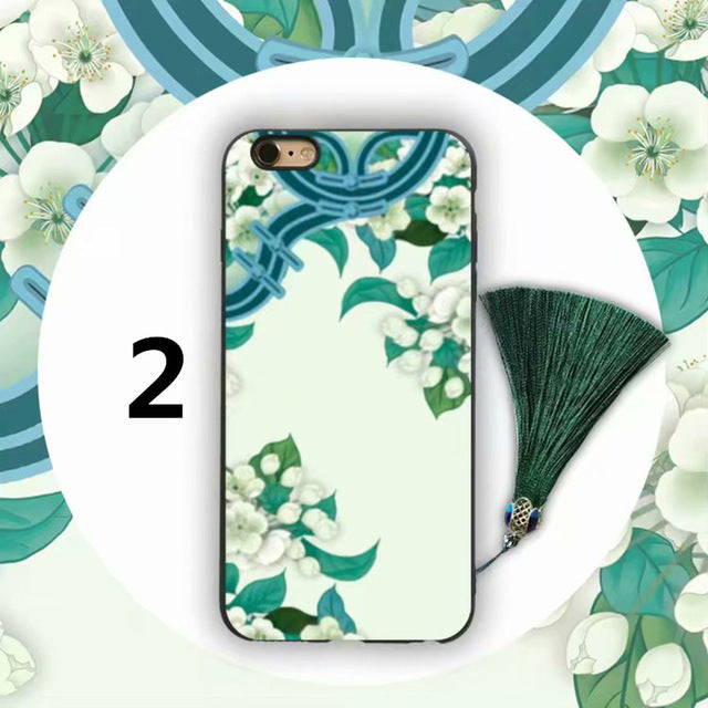 SYCASE embossed China court Style soft case For vivo Y66 Y67 Y71 Y75 Y79 Y83 Y85 V5 V7 Plus V9 retro tassel Anti-fall protection