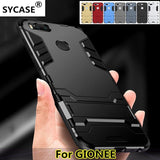 SYCASE fashion iron man case For GIONEE M6 M7 Plus S9 S10 S10B 5.2" S10C 5.2" case Hybrid TPU+PC+Stand shockproof Phone case