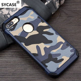 SYCASE for OPPO R9S Plus 2 in1 Armor Hybrid Plastic+TPU Army Camo Camouflage Back cover for OPPO A59 A77 Phone Case