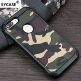 SYCASE for OPPO R9S Plus 2 in1 Armor Hybrid Plastic+TPU Army Camo Camouflage Back cover for OPPO A59 A77 Phone Case
