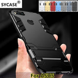 SYCASE iron man case For ASUS zenfone4 V520KL ZC554KL ZC520KL ZE552KL ZE520KL ZE550KL case Hybrid TPU+PC+Stand Phonecase