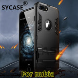 SYCASE iron man case Shockproof Armor Phone Case For nubia Z17 mini S Z17S V18  Luxury TPU Protective Hard Cases Coque