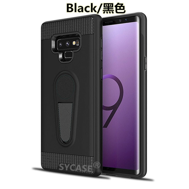SYCASE king armor Men Shell For Samsung Galaxy Note 8 Note9 S10 Plus S9 plus S8 Case Multifunction Bracket Car Anti-fall Cover