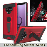 SYCASE king armor Men Shell For Samsung Galaxy Note 8 Note9 S10 Plus S9 plus S8 Case Multifunction Bracket Car Anti-fall Cover