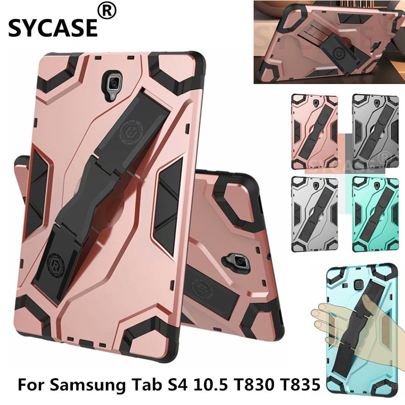 SYCASE luxurious Tablet shell For Samsung Galaxy Tab S4 10.5 Case Hybrid Anti-fall Armor For Tab T835 T830 10.5inch Tablet Cover