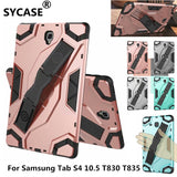 SYCASE luxurious Tablet shell For Samsung Galaxy Tab S4 10.5 Case Hybrid Anti-fall Armor For Tab T835 T830 10.5inch Tablet Cover
