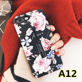 SYCASE luxury marble Flamingo Flowers emboss Phone case for iPhone 6 6s 7 8 plus x xr xs max case Invisible bracket back cover