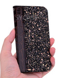 SYCASE stitching sequins flash flip Holster For Samsung J4 J6 EU J4Plus J6 plus 2018 case Personality Crocodile leather cover