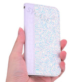 SYCASE stitching sequins flash flip Holster For Samsung S8 S9 Plus S10 plus S10 Lite s9 Case luxurious Crocodile leather Cover