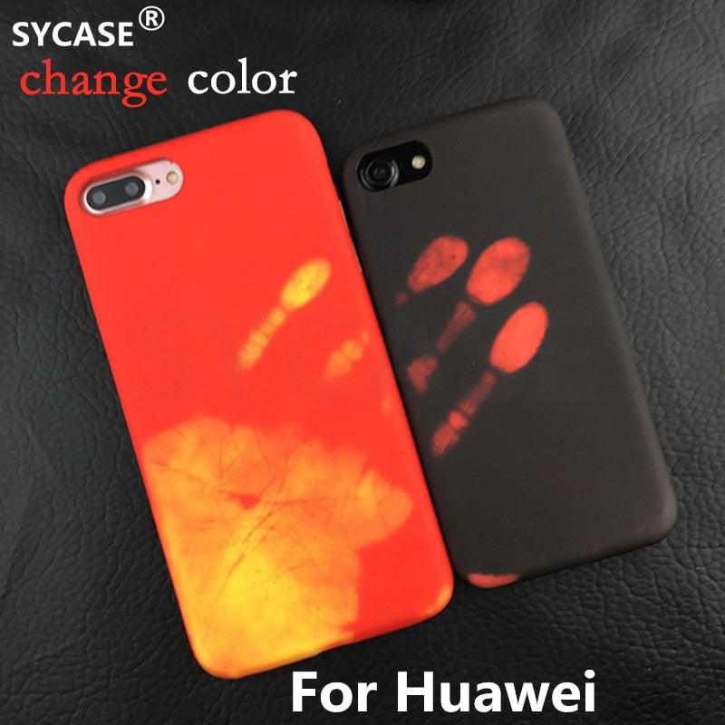 SYCASE temperature-sensitive color change For Huawei P20 Pro P20 Lite Mate 10 Pro 10 Lite p20 case matte PC thermal sensor Cover