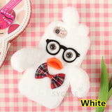 SYCASE winter plush eyes duck phone case For LG G6 G7 V30 cute cartoon All Inclusive Drop protection cover For girl