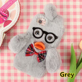 SYCASE winter plush eyes duck phone case For LG G6 G7 V30 cute cartoon All Inclusive Drop protection cover For girl