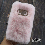 SYCASE winter rabbit plush mobile phone case For Samsung Note5 Note8 C5 C7 C9 Pro fashion all-inclusive fall protection cover