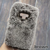 SYCASE winter rabbit plush mobile phone case For Samsung Note5 Note8 C5 C7 C9 Pro fashion all-inclusive fall protection cover