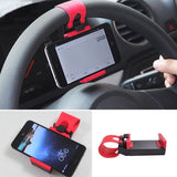 Support Mobile Car Phone Holder for Car Steering-wheel Mount Holder on Bike Automobile Bicycle Stand Magnetic Holder for IPhone